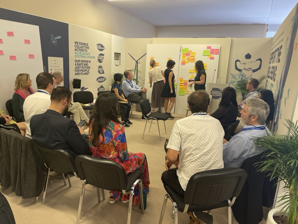 Participants at Systems Change Lab's food workshop on alternative proteins at COP28
