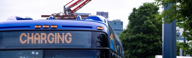 Electric bus charging