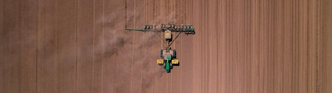 Tractor from above