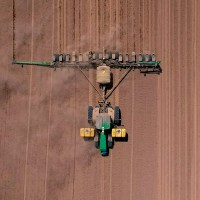 Tractor from above