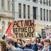 Climate protest photo