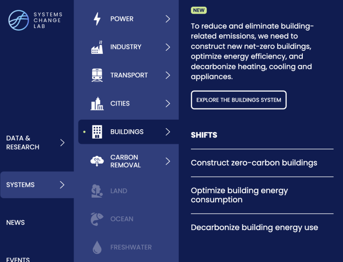 New system navigation